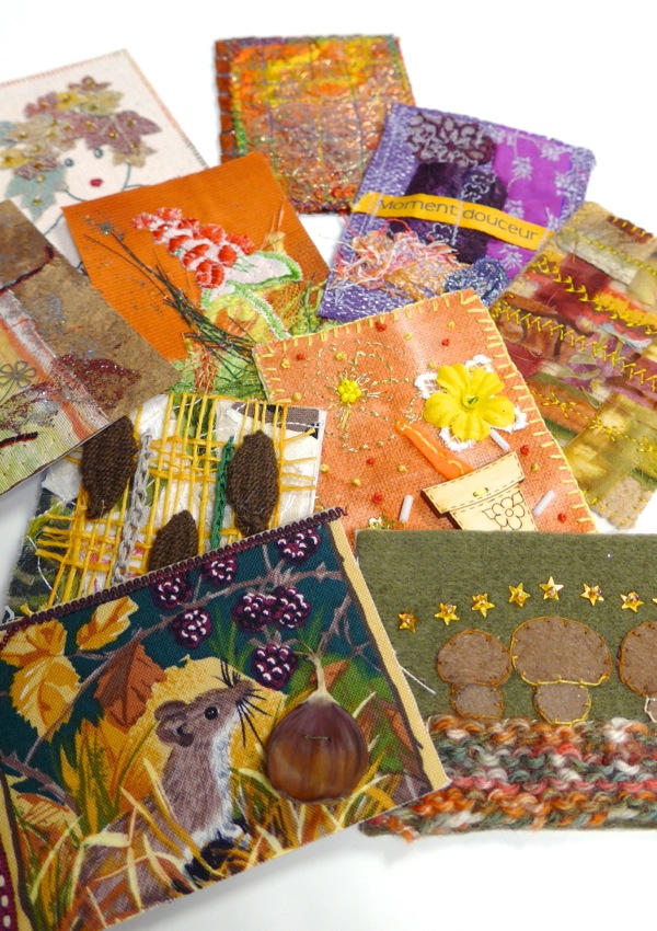 ATC - Artist Trading Card textiles