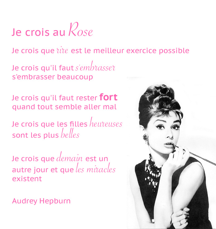 Je crois au rose - Audrey Hepburn