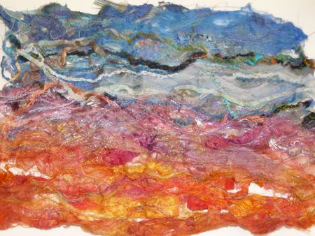 Tuto : paysage en art textile