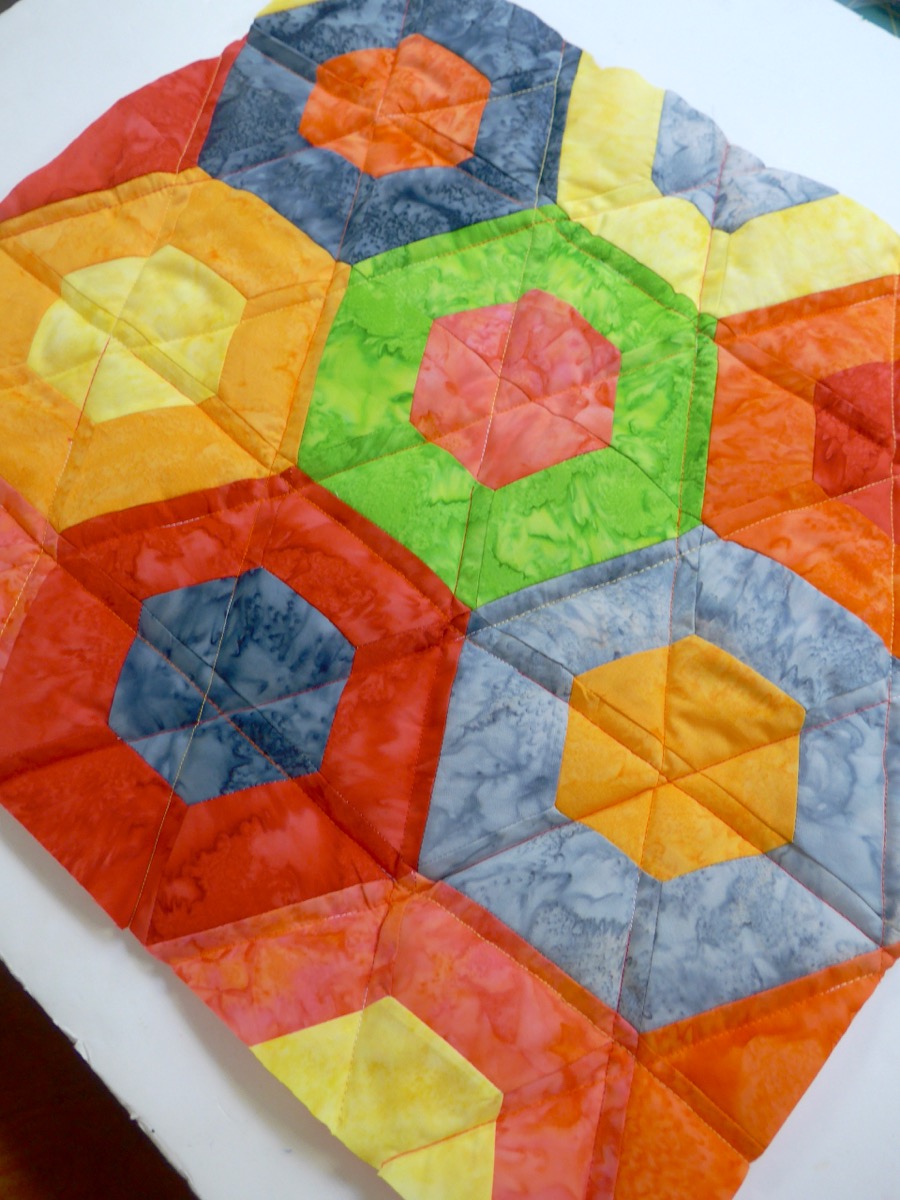 Tuto : Patchwork hexagone avec un roll